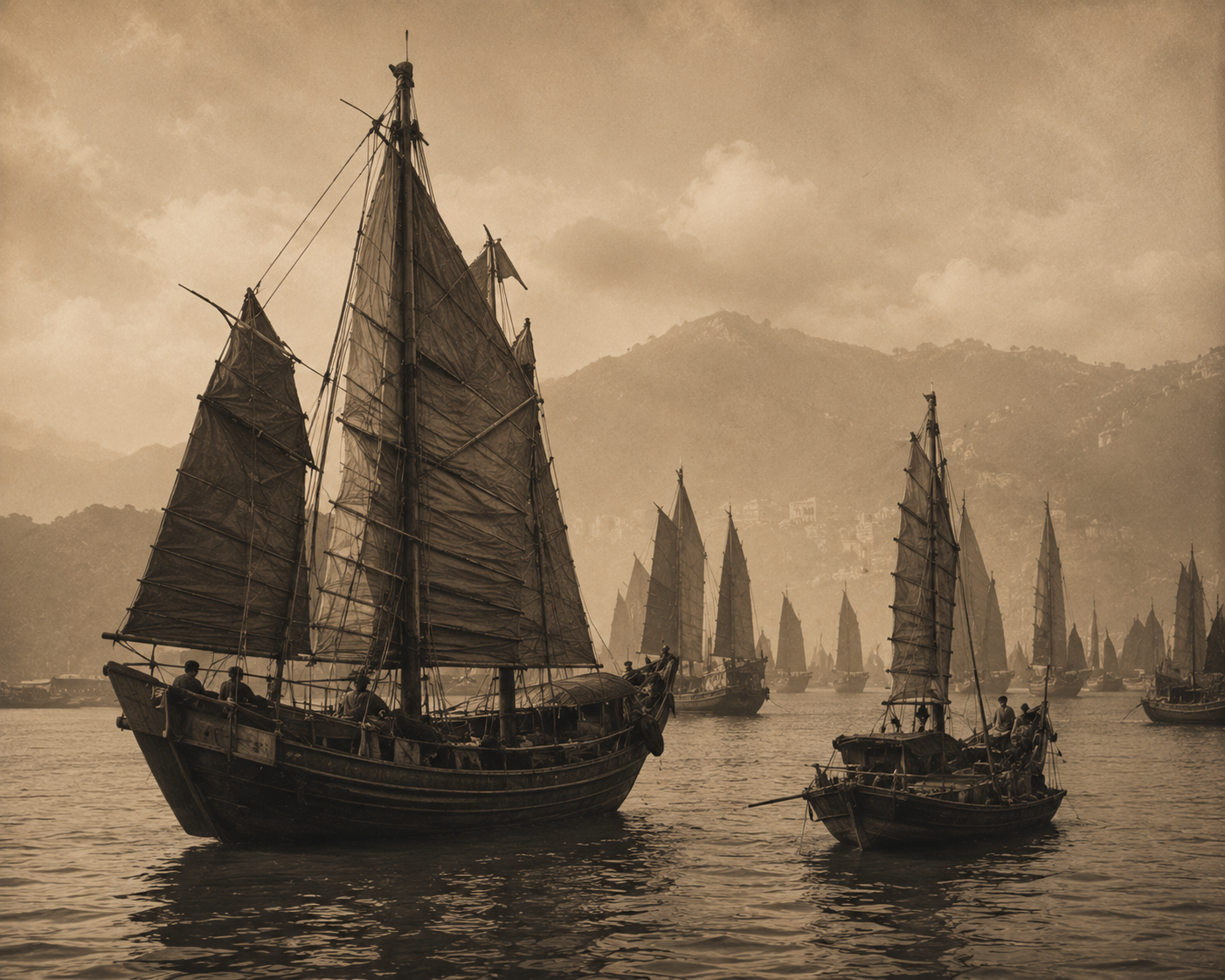 Sailing ships, long voyages and handwritten ledgers.
